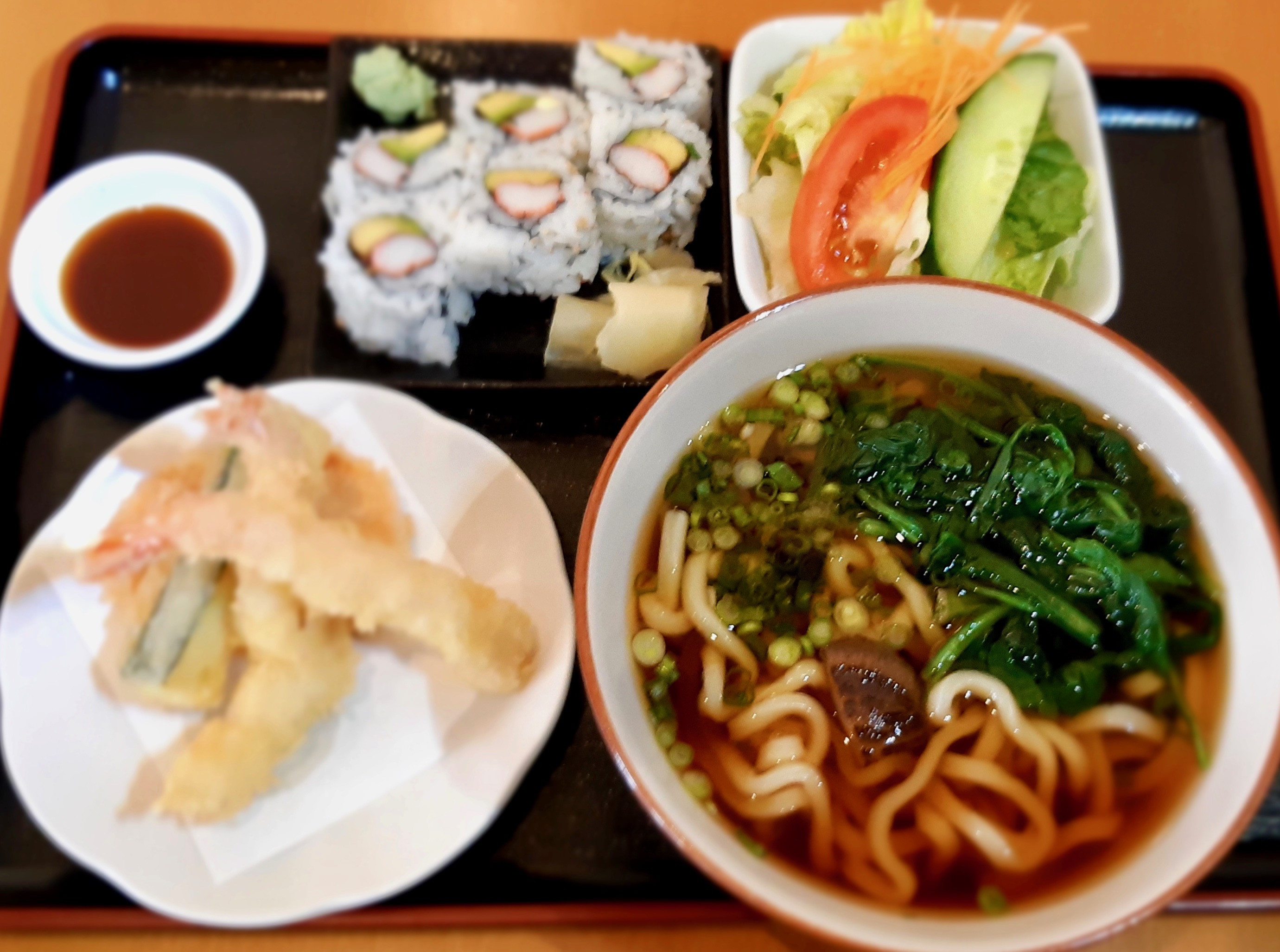 Tempura udon lunch special