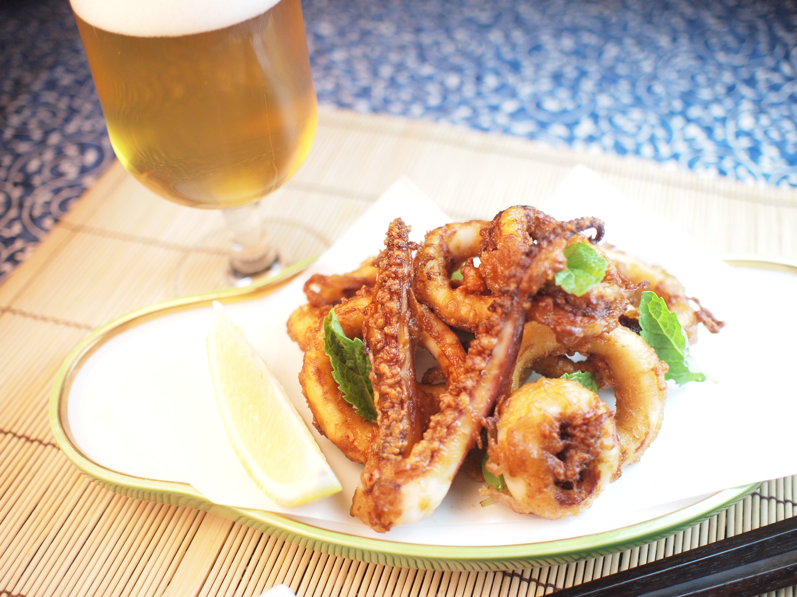 Deep fried squid